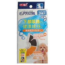 GEX 軟化水質濾棉 半圓形 犬用 3片裝, 1盒