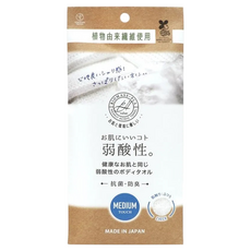 YOKOZUNA CREATiON 弱酸性 天然植物性擦澡巾 起泡洗澡巾 日本沐浴巾 中度 20 × 90cm, 白色, 1入, 1個