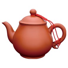 鶯歌陶壺 圓富陶壺, 朱泥紅, 1個, 325ml