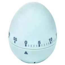 KitchenCraft 蛋型發條計時器 ABS塑料 矽膠塗層, 莫蘭迪色, 1個