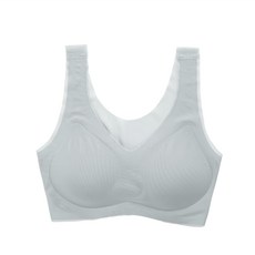 NEEDS LABO 透氣內衣 灰藍色 無鋼圈舒適款 輕柔透氣材質, L~LL