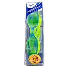 Mizuno 美津濃 兒童泳鏡 抗UV N3TFB59500, 黃綠, 1個