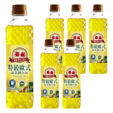 泰山 特級歐式蔬菜調合油, 500ml, 6瓶