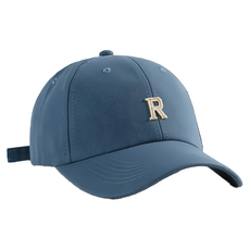 愛北鼻 親子R字棒球帽 藍色 可調節, 成人, 1個