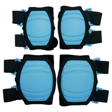 crazy SAFETY兒童軟式護具四件組 透氣排汗保護兒童, 王子藍色, 1組, 8個月 → 2歲 → 4歲