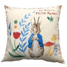 PETER RABBIT 比得兔 比得兔抱枕-立兔 可愛造型 居家裝飾 柔軟舒適, 48 x 48cm