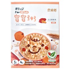 農純鄉 台灣公司貨 瓜瓜藜麥粥 5個月以上 4包, 600g, 1盒