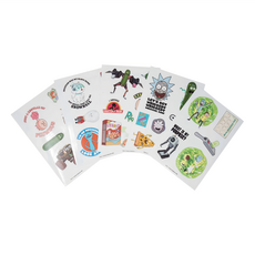 PYRAMID INTERNATIONAL 瑞克和莫蒂 Rick and Morty Adventures 英國進口3C科技貼紙組 80g, 多色