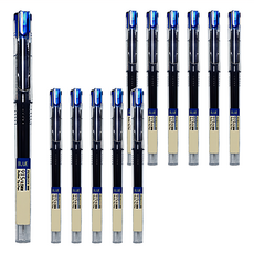 PENROTE 筆樂 915直液式針型鋼珠筆 藍色, 12支