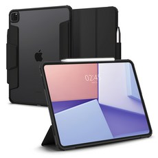 Spigen Air Skin Pro 可拆式保護殼 適用於 iPad Pro 13 M4 第七代 (2024) 黑色, 1個