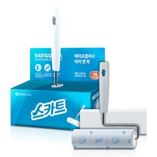 Scott 可麗舒 Easy & Quick 大型除塵滾筒握把 + 補充包 + 收納盒組, 1組