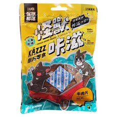 LitoMON 怪獸部落 怪獸咔滋 原肉零食, 牛肉片, 40g, 1包