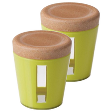 omADA 生活密封儲物罐, 2個, 2個容器 + 2個蓋子, 12 x 14cm