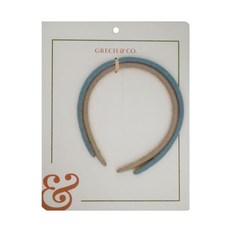 Grech&Co 髮箍二件組, 海水藍, 13 x 12cm