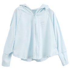 兒童涼感防曬外套，UPF50+防曬係數, 2XL, 藍