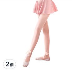 Amiss 機能感 無褲型彈性芭蕾舞襪,兒童款,粉橘色,台灣製造, L