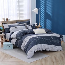 藍貓BlueCat台灣製造銀離子抗菌印花床包 210 x 180cm 流光歲月