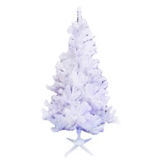 耶誕豪華型夢幻白色聖誕樹 裸樹 不含飾品不含燈, 白色