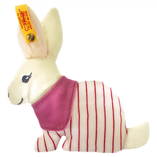 Steiff 德國金耳釦泰迪熊 小兔, 15cm, 小兔 Hoppy bunny rattle 多色, 1個