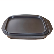 FREIZ 和平 Kogari-an 烤架使用盤 烹飪用具 鐵和矽樹脂塗層 W265*H41mm, 292mm, 1個