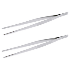 TEAOZ 料理夾 中號 30公分 銀色 不鏽鋼, 2支