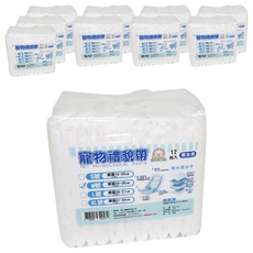 寵物夢工廠 寵物紙尿褲 禮貌帶 男生用 320g, M(腰圍30~38cm), 12片, 10包