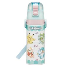 Skater 超輕量彈蓋直飲式保冷不鏽鋼水壺, 精靈寶可夢 Popping Up, 470ml, 1個