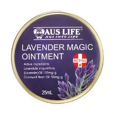 AUS LIFE 澳思萊 薰衣紫草舒緩膏 舒緩修復、天然植萃、隨身攜帶, 25ml, 4罐