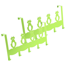 Wisdom 造型門後鉤 五鉤, 可愛動物造型設計, 青蛙, 2個