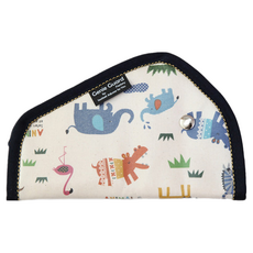 OrganicFactory TPU汽車用安全帶護套,動物圖案, Jungle Navy, 1個