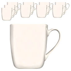TATUNG 大同磁器 時尚馬克杯 375ml, 白色, 10個