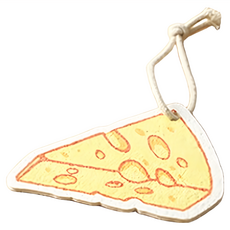 SHIMOYAMA 趣味造型木漿棉去汙清潔海綿刷 起士, 1個, 1入