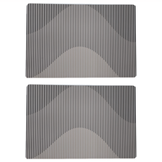 BonBon naturel 軟式珪藻土踏墊 Set 2, 60 x 40cm, 波浪幾何