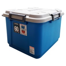 KEYWAY 聯府 海力士滑輪掀蓋整理箱 60L, 藍色, 1個