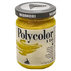 MaIMeRI 美利 POLYCOLOR 重稠壓克力 MA-1220116 116 PRIMARY YELLOW 原黃色, 140ml, 1色