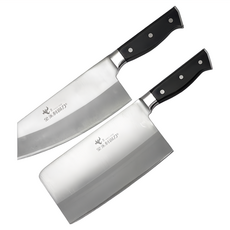 金永利鋼刀 電木系列禮盒 手工鐵打製成, 1組, 剁刀 + 切刀