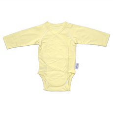 Swado 100%純棉長袖寶寶包屁衣 3-6m, 粉黃