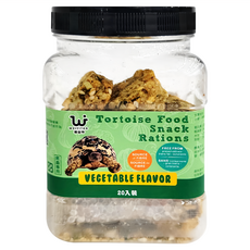 WEIYITER 維益特 台灣公司貨 陸龜蔬菜風味營養口糧 爬蟲專用 20入, 120g, 1罐