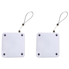 Reddot 紅點生活 鋼繩自動閉門器 複合性材料 黑色/白色, 閉門器(63 × 63 × 16mm)+無痕貼(72 × 72 × 10mm), 2個