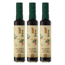 陳稼莊 桑椹醋 無加糖 台灣製造, 250ml, 3瓶