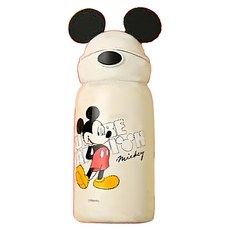 BEDDYBEAR 杯具熊 童趣矽膠保溫兒童水壺, 大耳米奇, 600ml, 1個