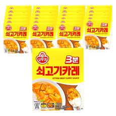OTTOGI 不倒翁 3分鐘牛肉咖哩調理包, 200g, 24盒