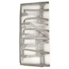 衣櫃分格收納袋 滌綸網紗, 灰色, 1組