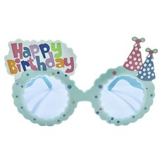 馬卡龍甜甜圈生日眼鏡 - 藍色, 適用年齡3歲以上, 1個