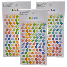 FUNNY STICKER 浮凸貼紙, 多色, 3包