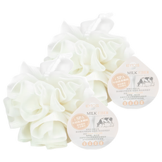KEYTOSS 詰朵斯 RE6500 Milk Fiber-激。去角質沐浴球, 白色, 1個, 2個