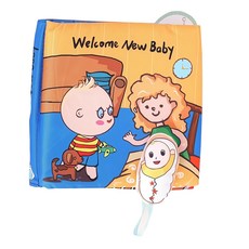 Oceanbaby 獨立學習布書 我當哥哥了, 18*18cm 柔軟纖維 棉布 0歲以上適用