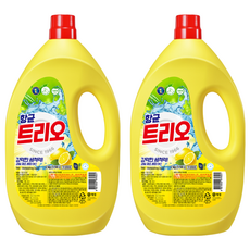 Trio 蔬果碗盤洗碗精, 2kg, 2桶