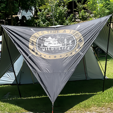 Wild Peak 野峰 黑膠三角遮陽布 - 野遊森活, 黑色