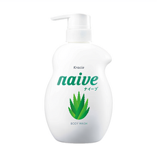 Kracie 葵緹亞 naive 娜艾菩 台灣公司貨 沐浴乳 水潤蘆薈, 530ml, 1件